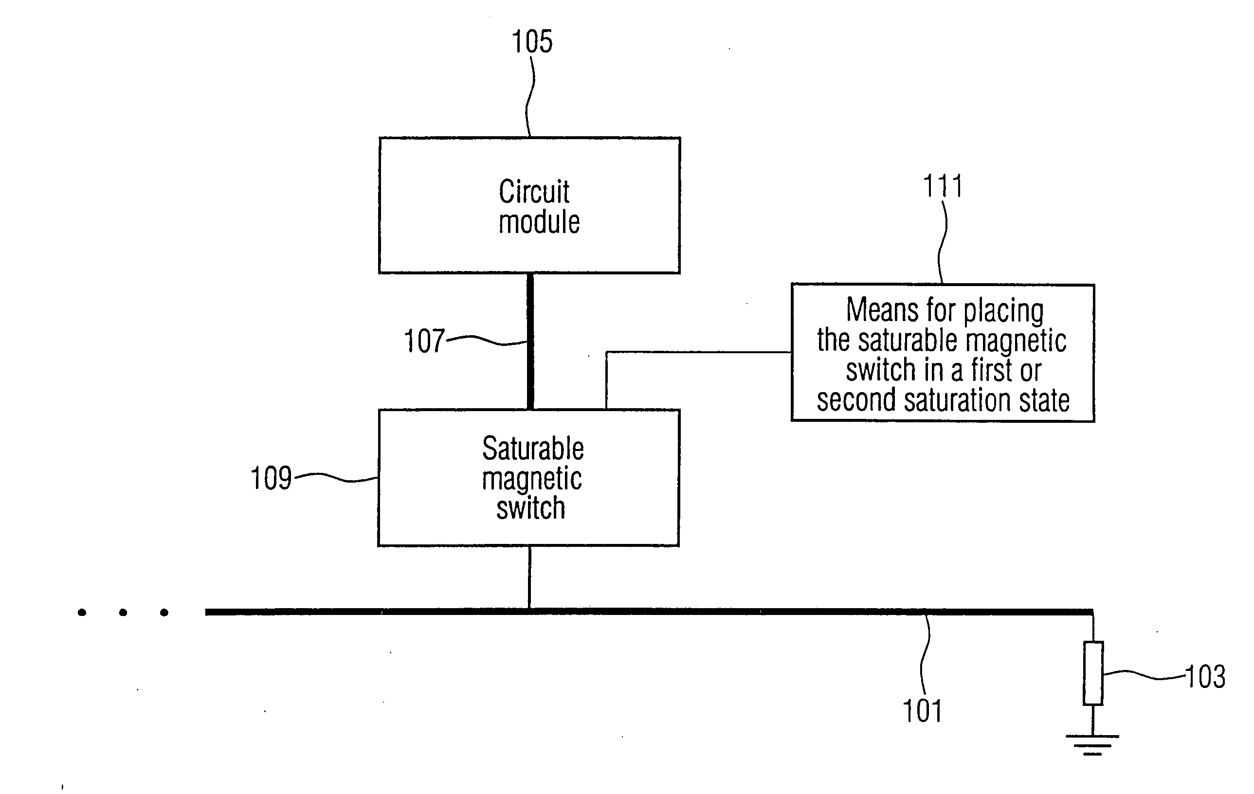 Circuit system and method for coupling a circuit module to or for decoupling the same from a main bus