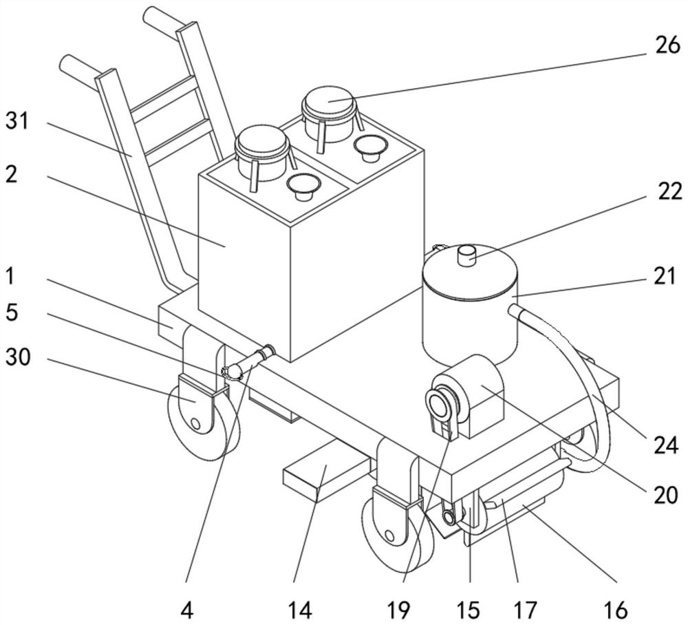 Municipal road marking machine