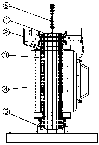 Heat pipe cooling dry-type transformer