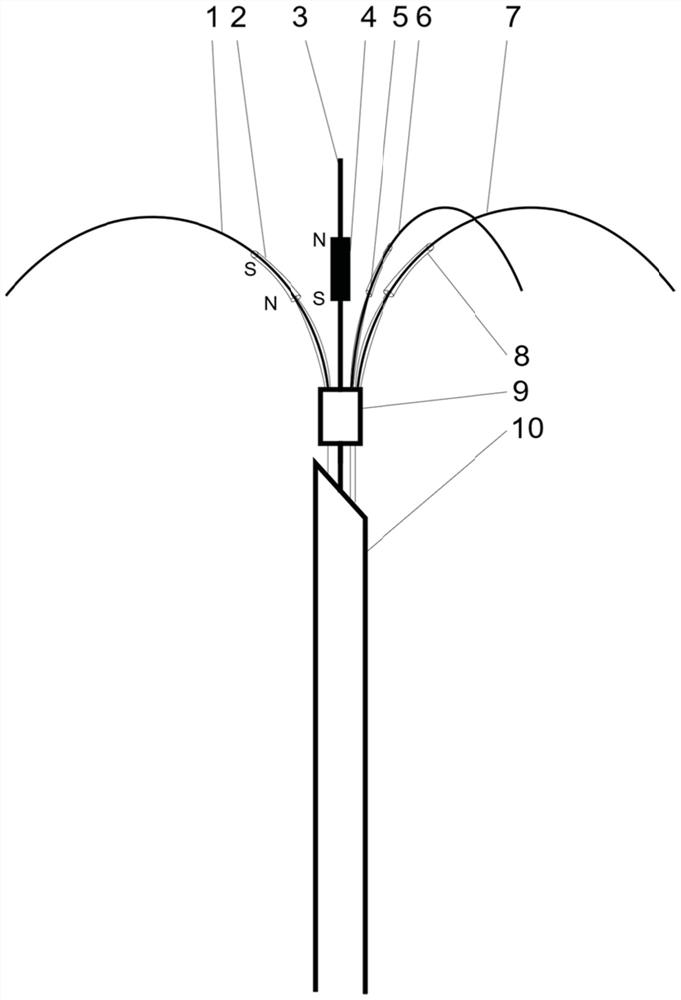 A multi-claw active conformal ablation needle with magnetic control