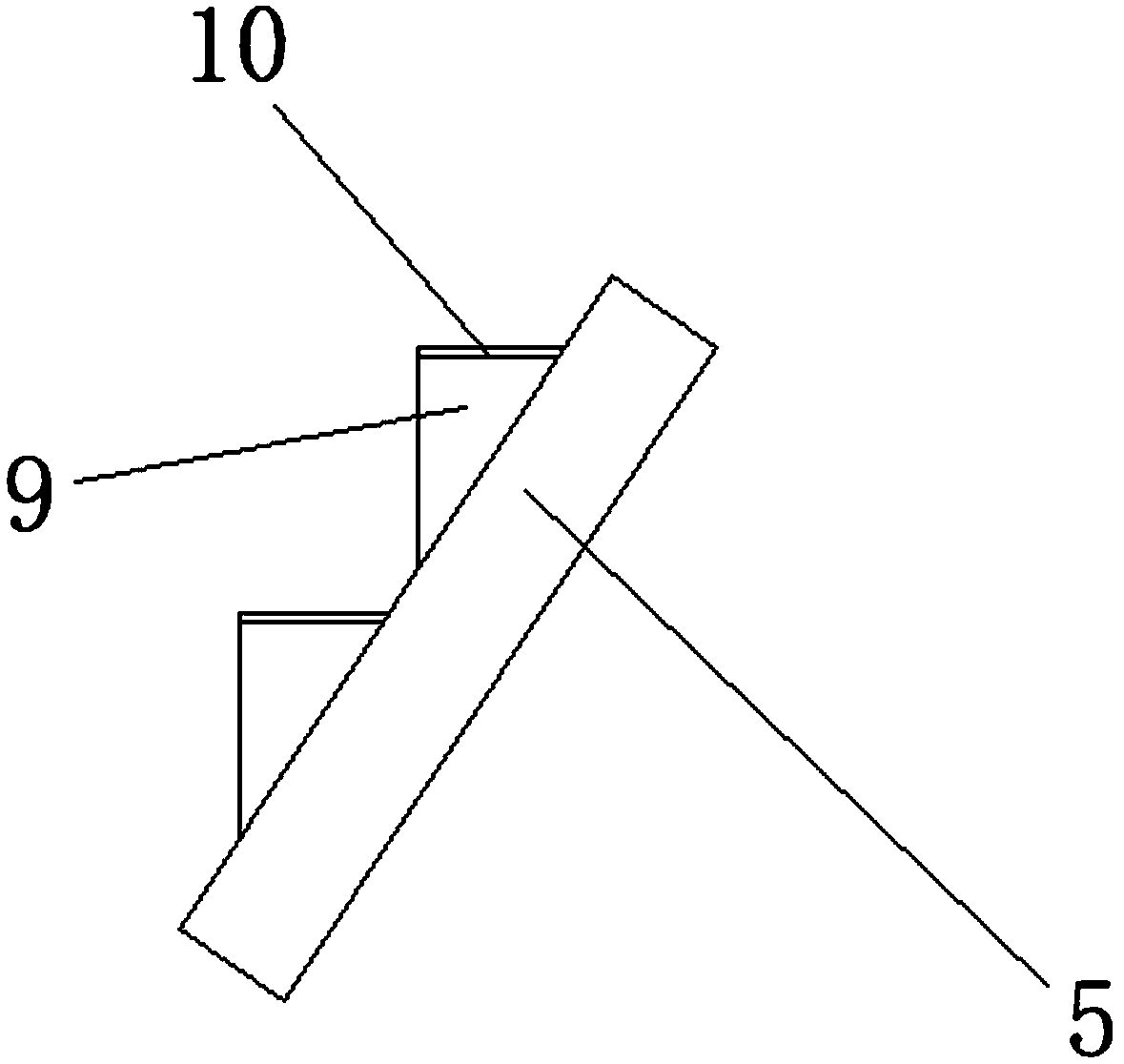 Double-spiral space structure of inclined steel column