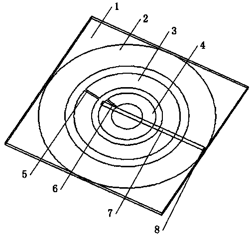 Double-frequency circularly polarized Beidou antenna