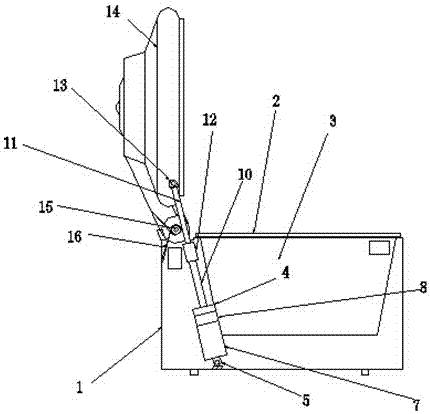 Electric lid opening device for household cooking machine