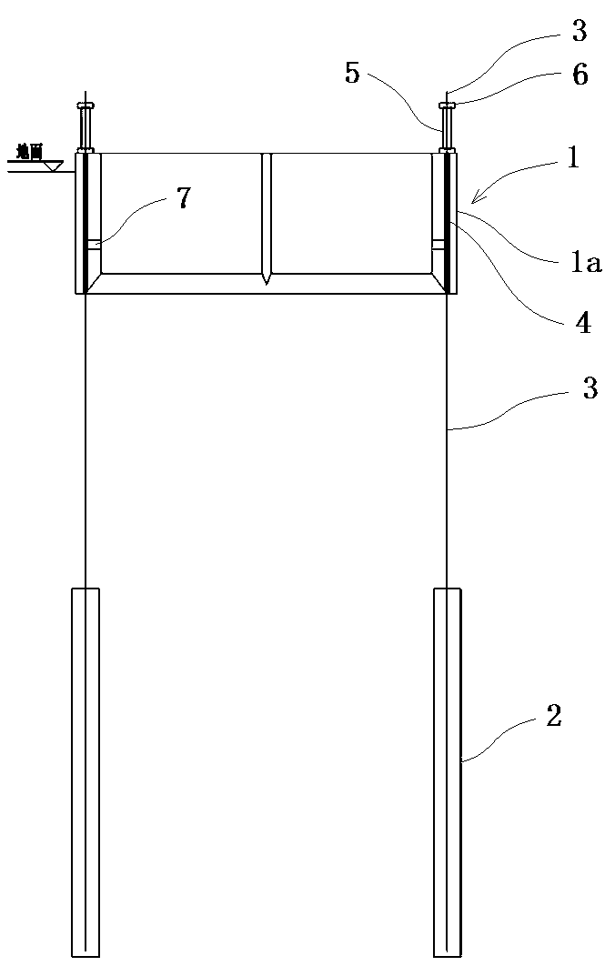 A rapid subsidence construction device for a pile-anchor press-in caisson