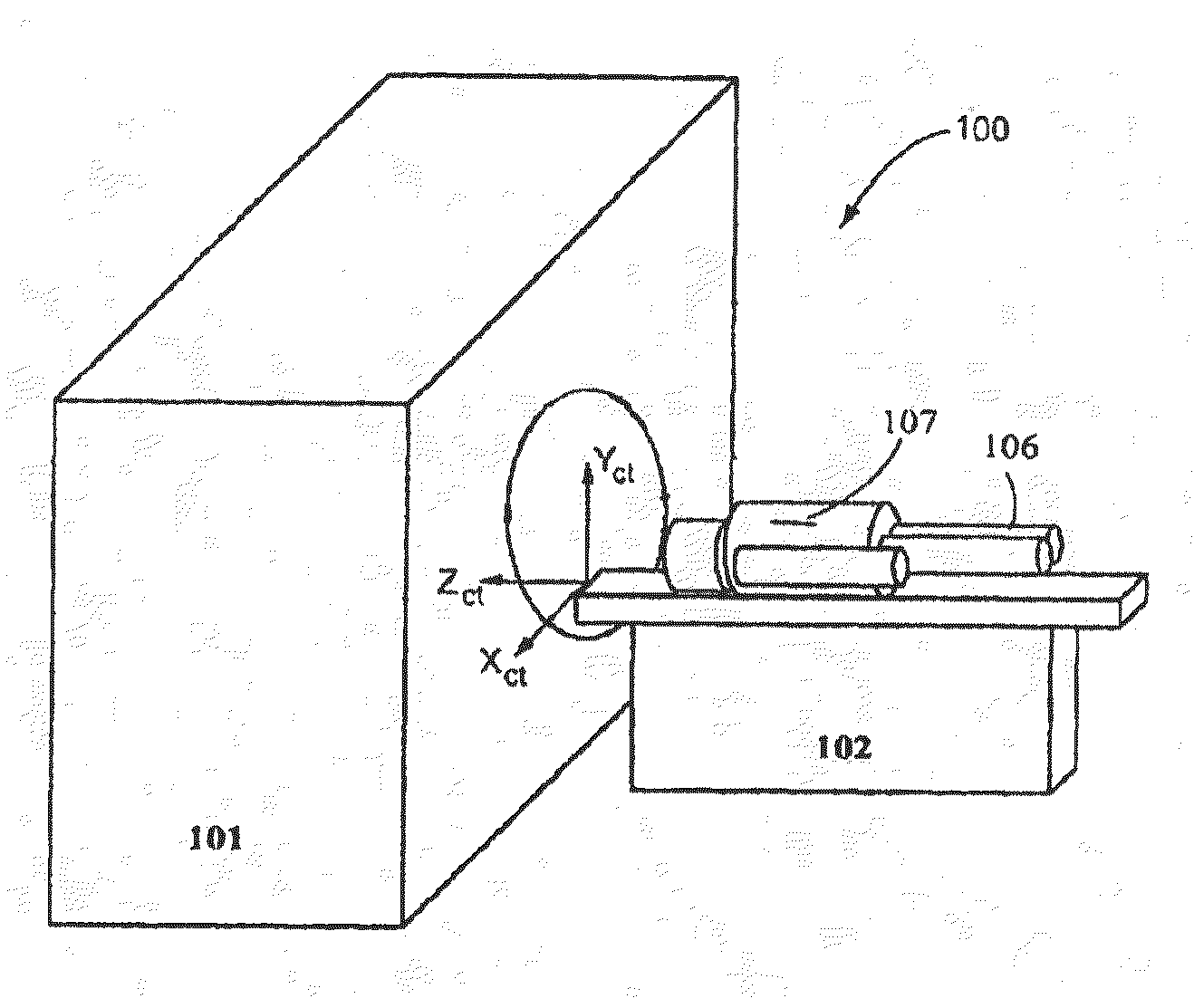 Method and apparatus for navigating CT scan with a marker