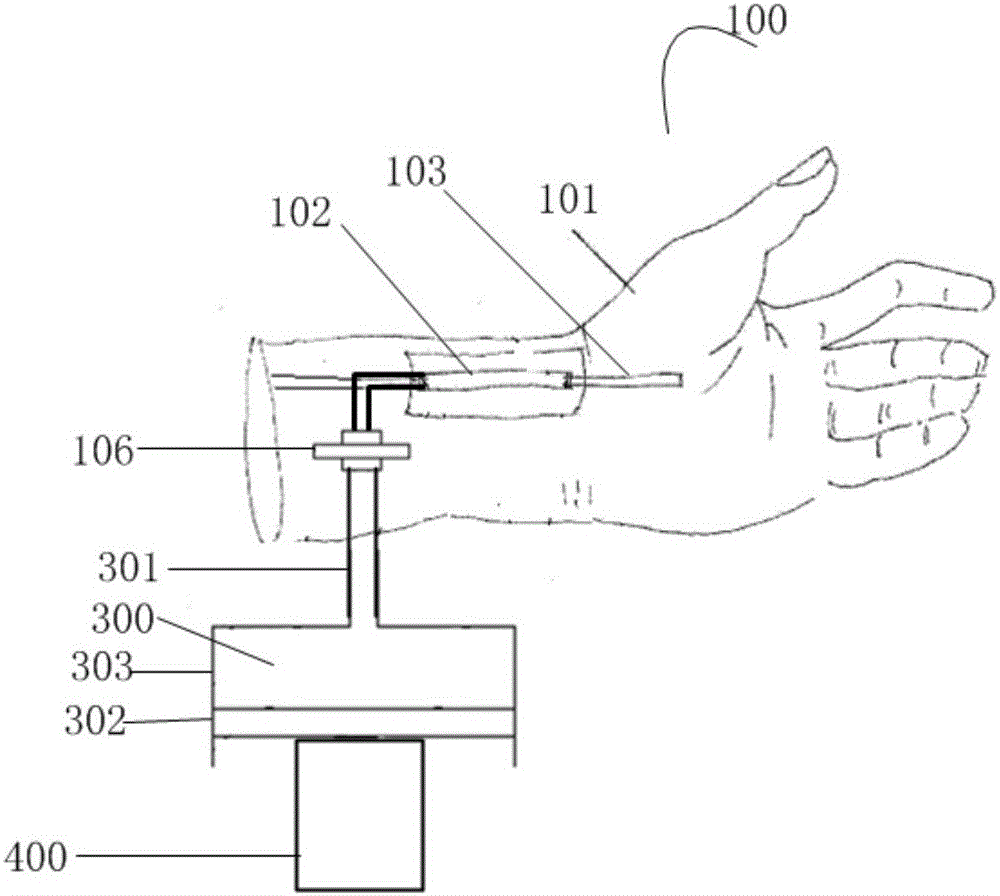 Radial artery puncture model with artificial pulse