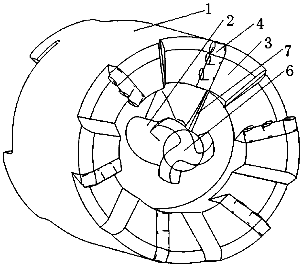 Dry-drilling drill bit and using method thereof