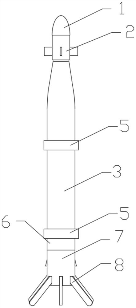 Guided fire extinguishing bomb