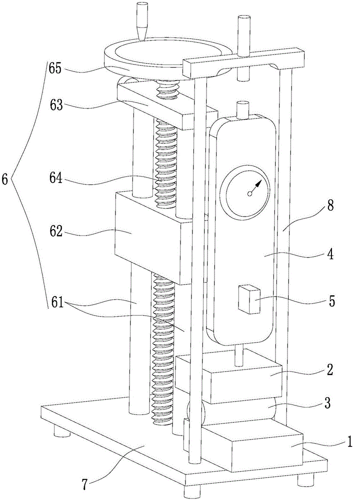 Test device for determining contact-impact deformation index of metal material