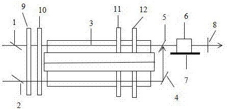 Method for generating terahertz waves in non-linear crystal through cascade difference frequency and cavity phase matching by infrared laser