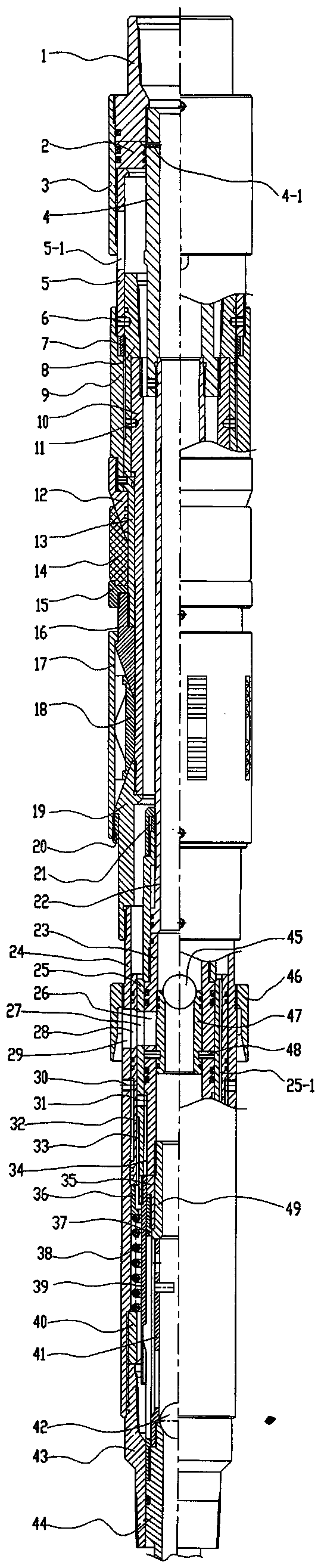 Sand-prevention filling device capable of preventing jamming