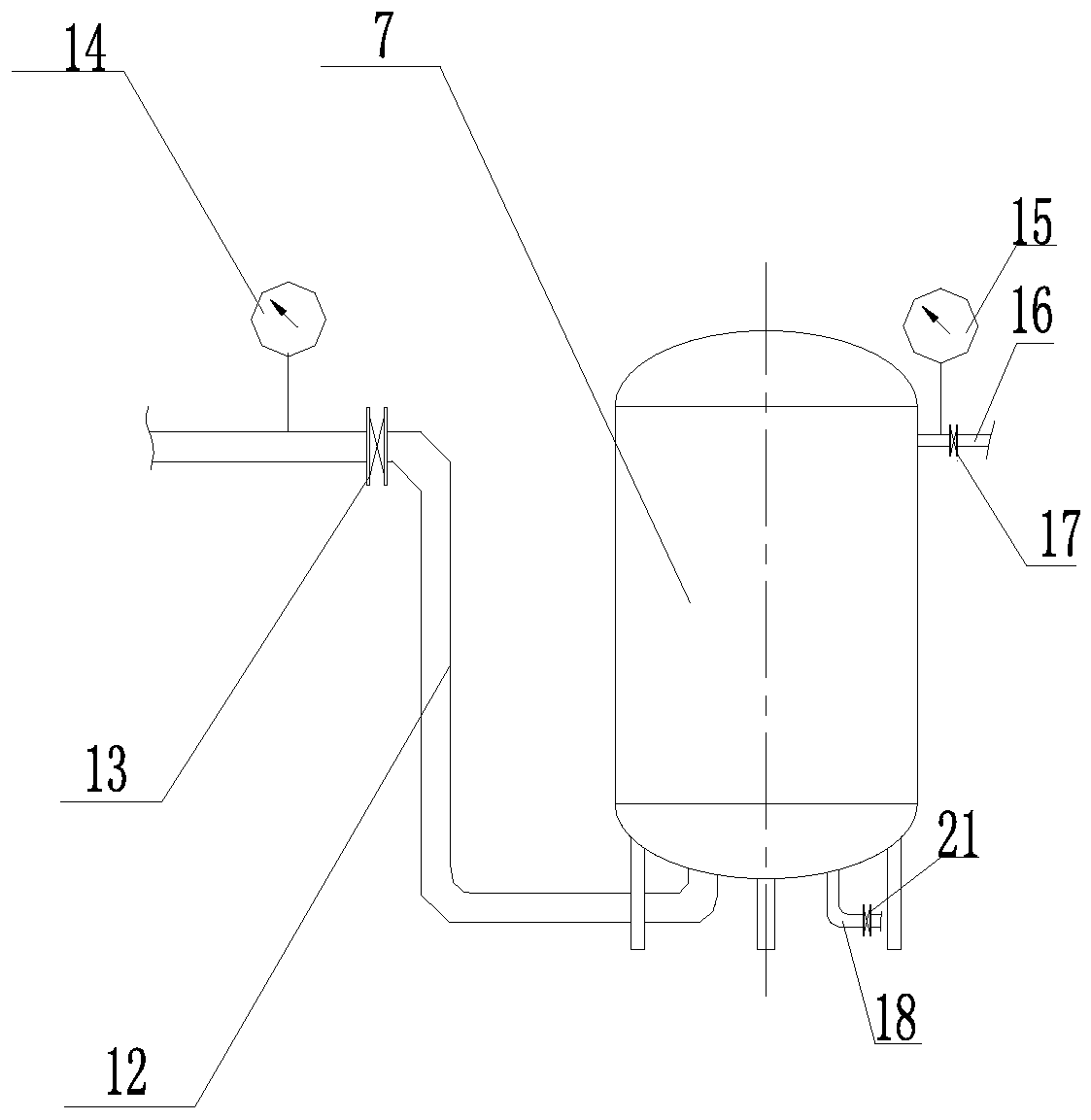 Dynamic water pressure regulation and control pipe network safety device