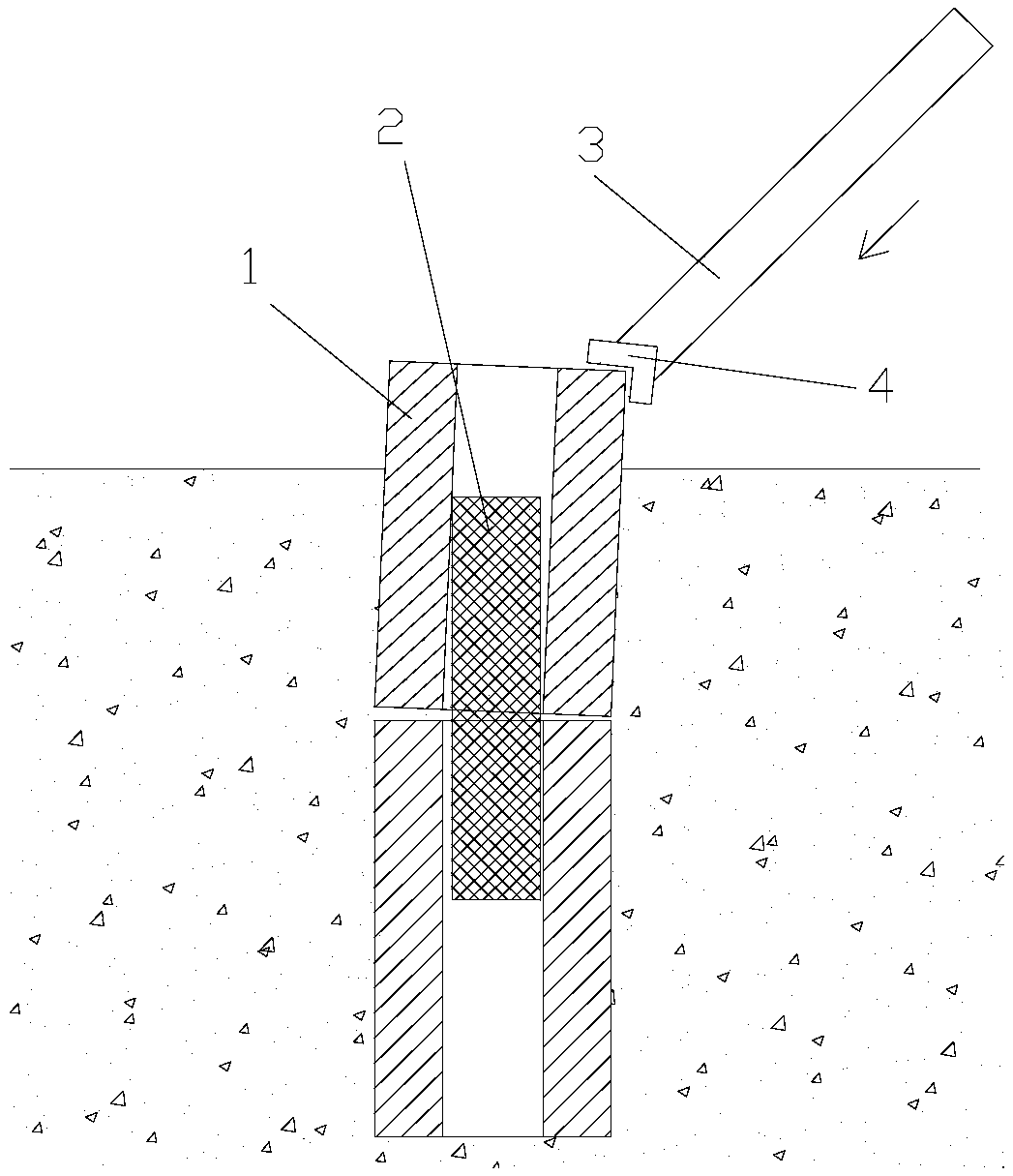 Prefabricated hollow pipe pile deviation correcting method