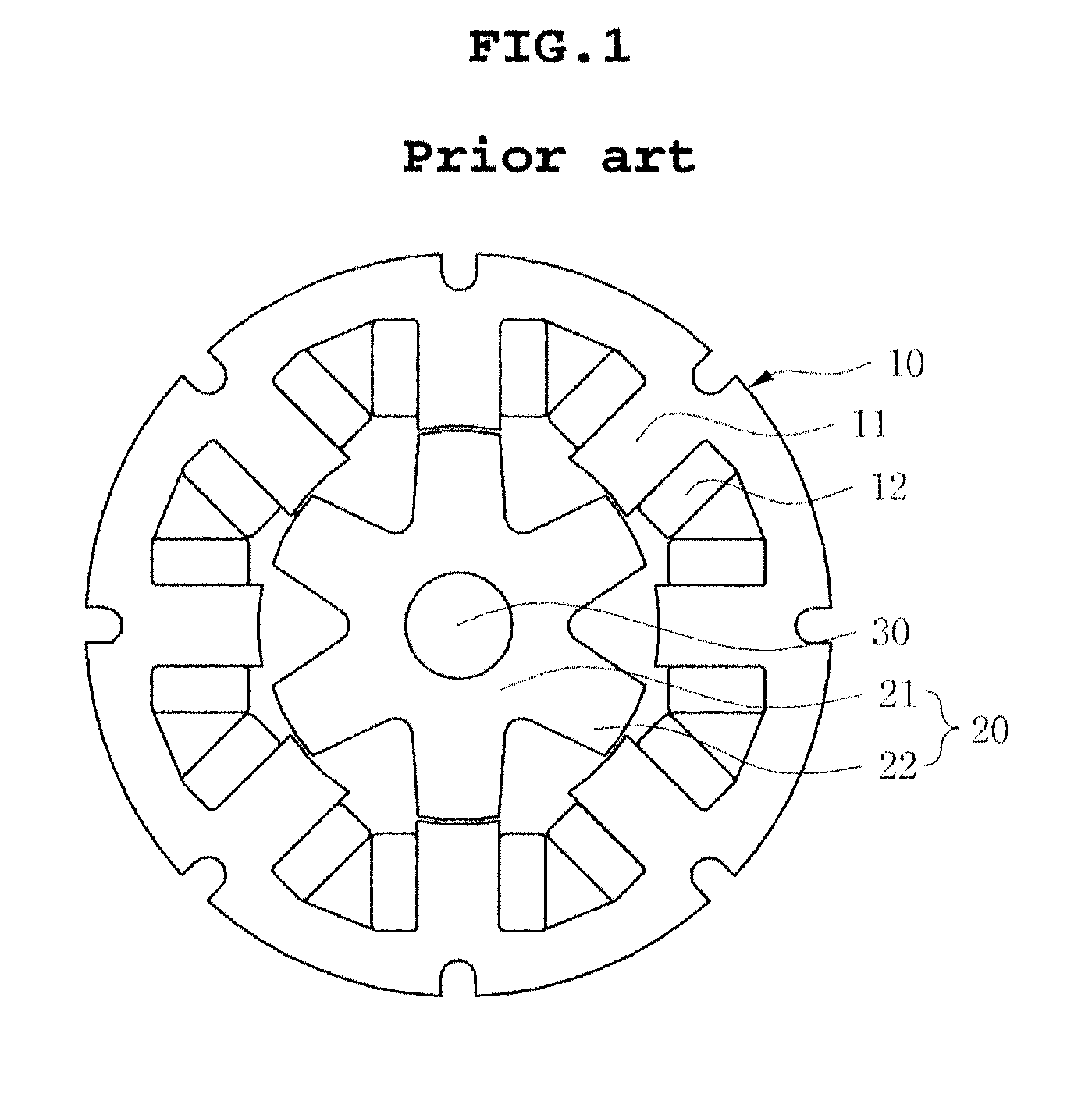 Switched reluctance motor