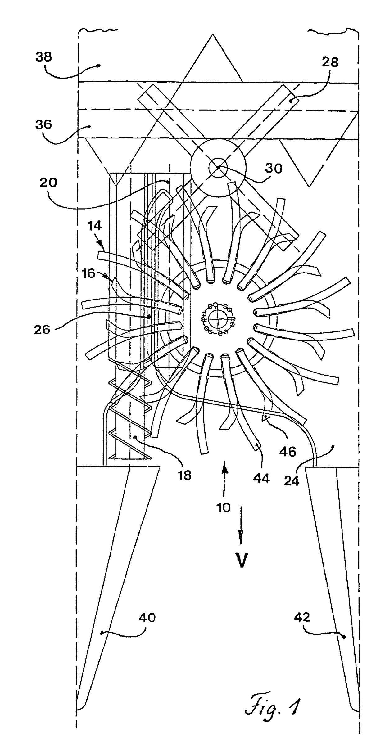 Row-insensitive feeding and picking device for an agricultural header