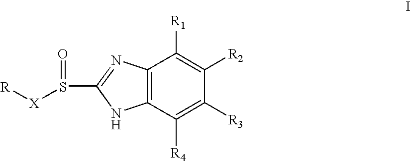 Novel stereoselective synthesis of benzimidazole sulfoxides