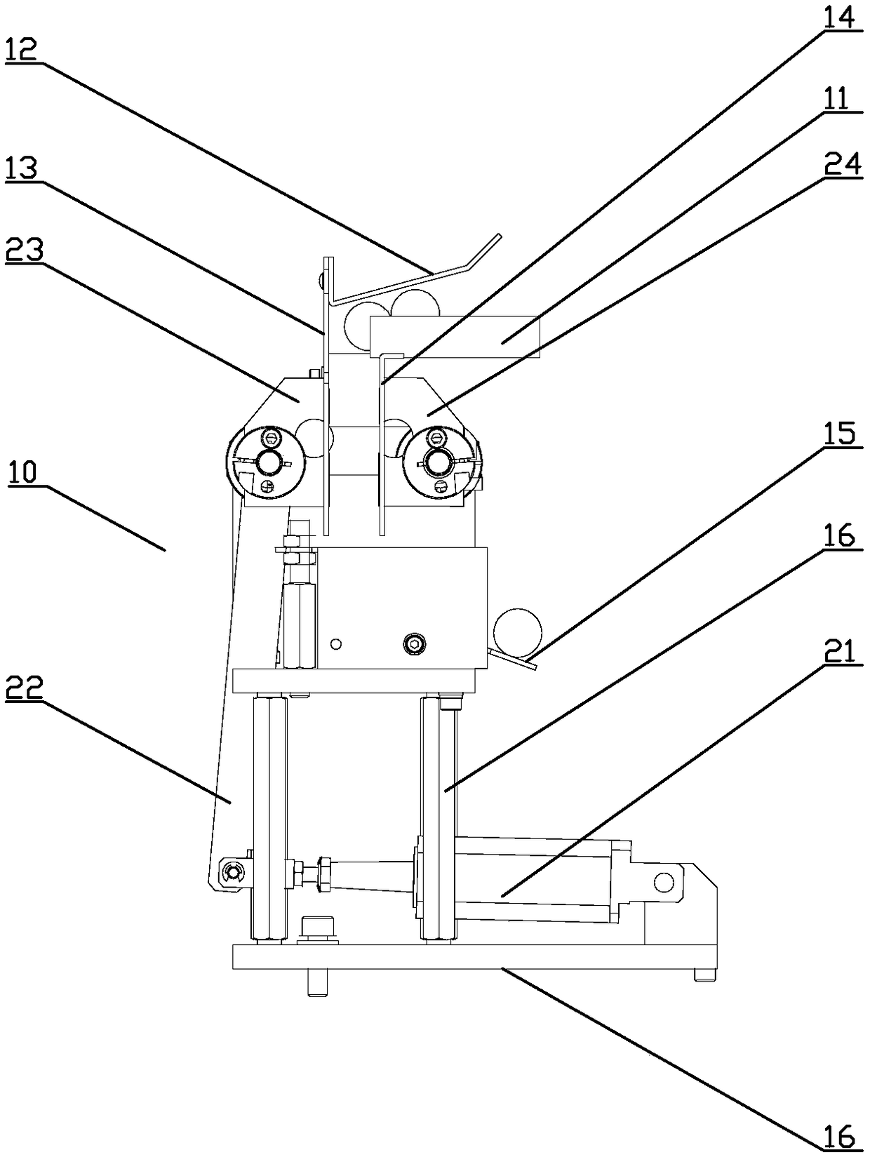 Intermittent rod part collection device