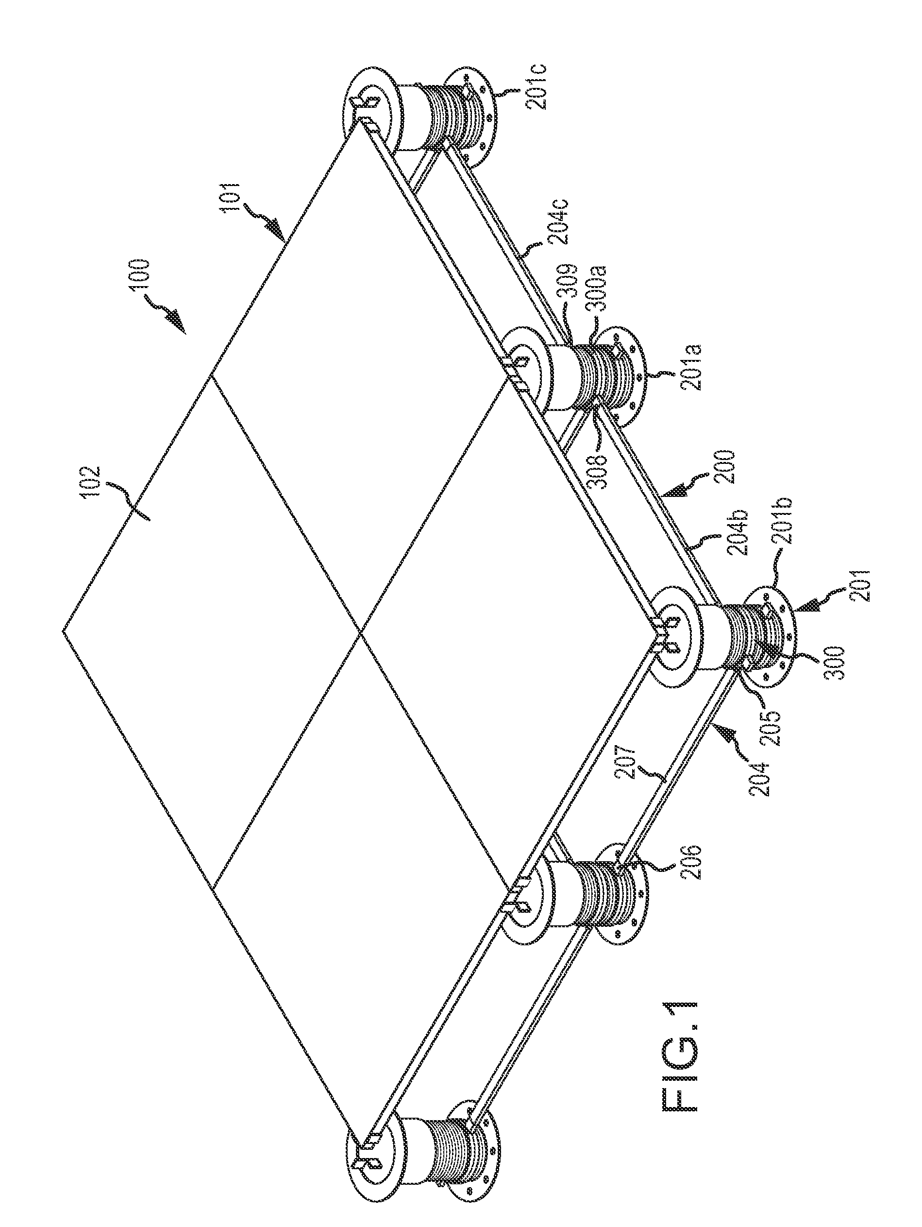 Stability bracing of a support structure for elevating a building surface