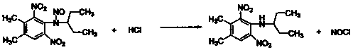 A method for removing N-nitroso compounds from pendimethalin