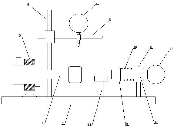 A tool for detecting runout of semi-finished bearing rings