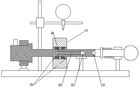 A tool for detecting runout of semi-finished bearing rings