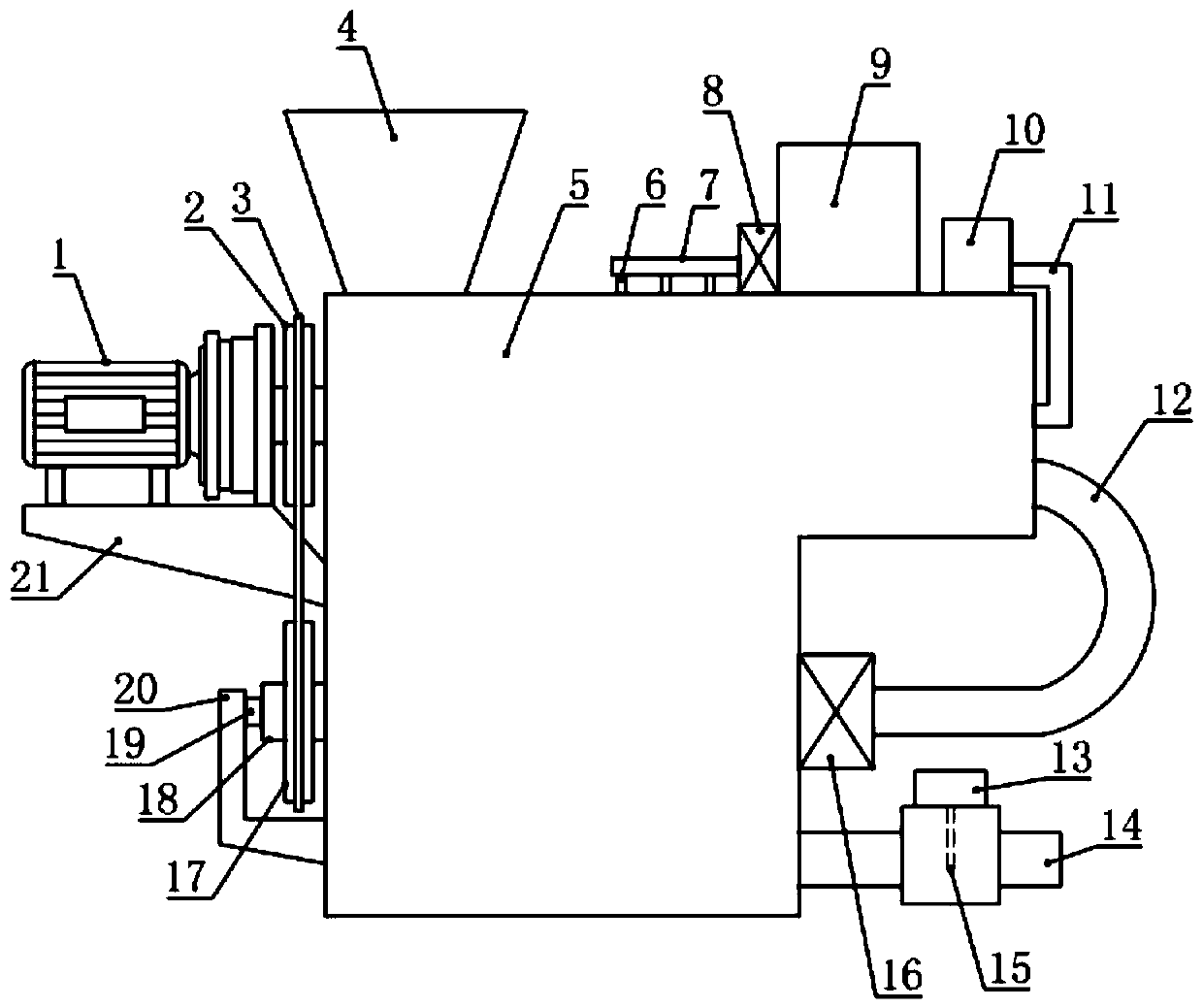 Copper mine wasteland soil heavy metal pollution remediation device