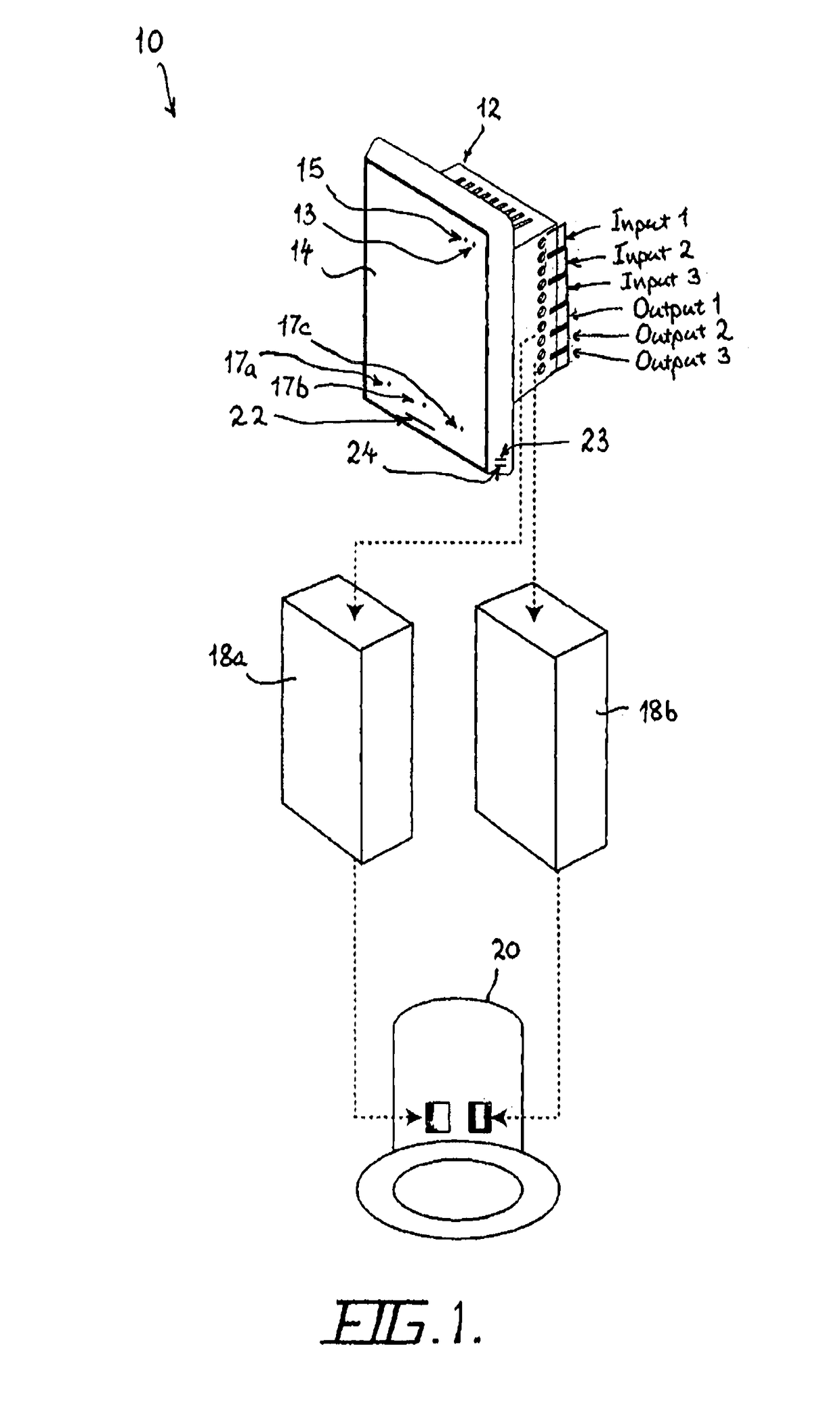 Multiple input touch control system