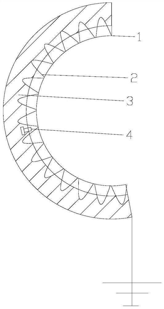 Method for shielding surface leakage current of lightning arrester