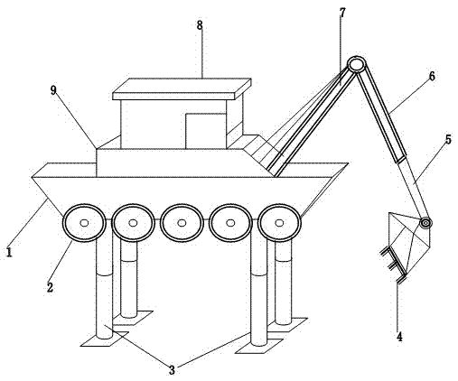 High-performance safe and rapid excavating machine