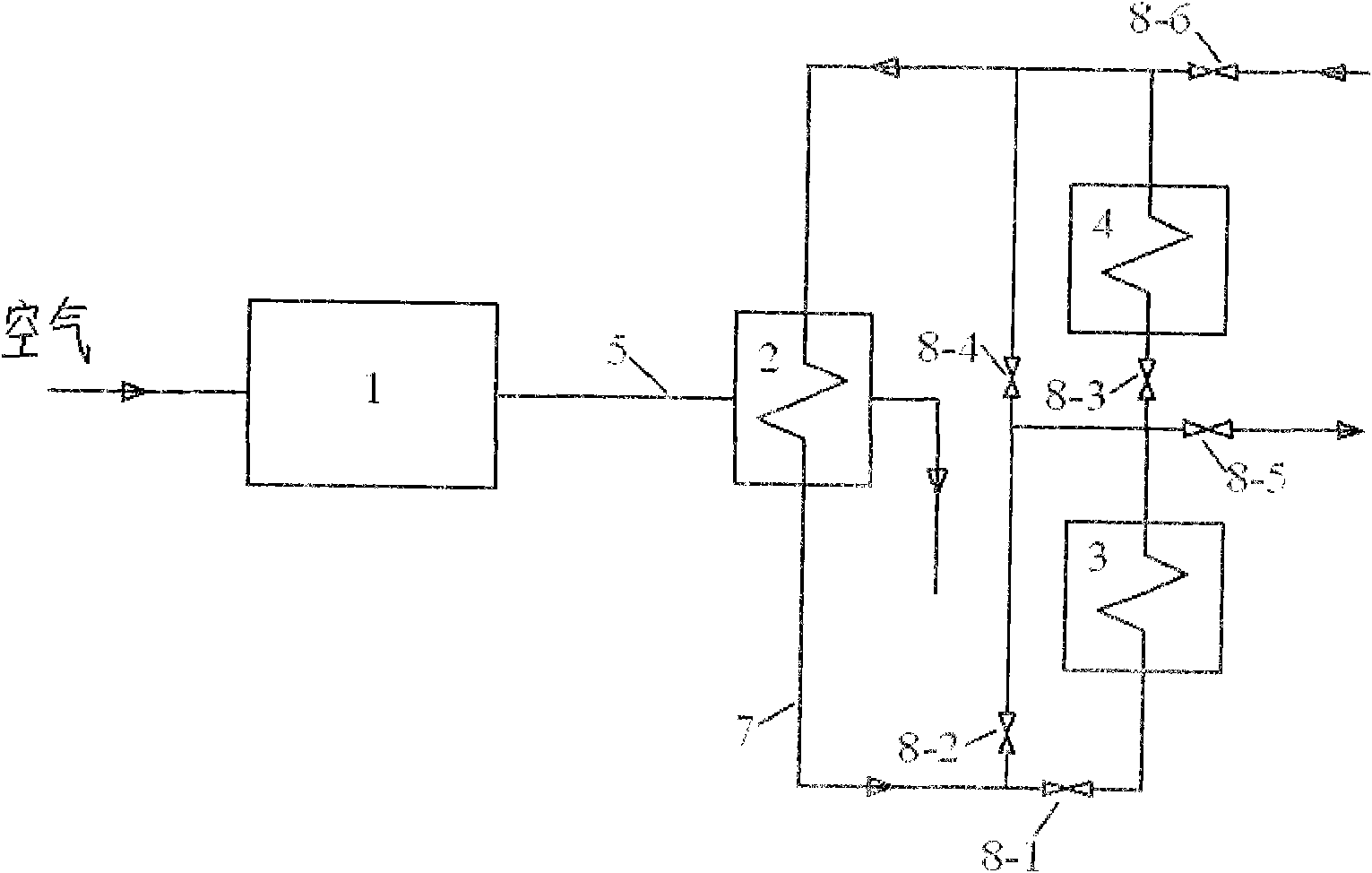 Air medium combustion turbine combined solar energy heat utilization integral device