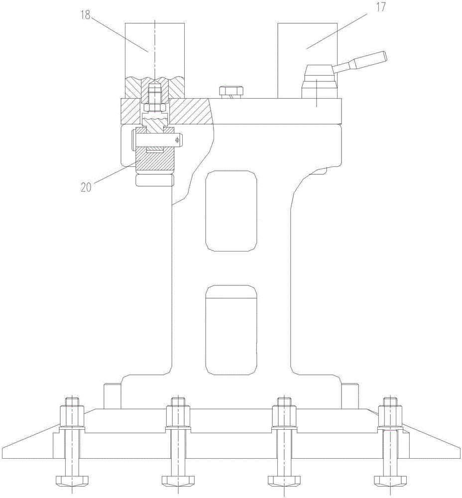 Fast engine block face milling fixture