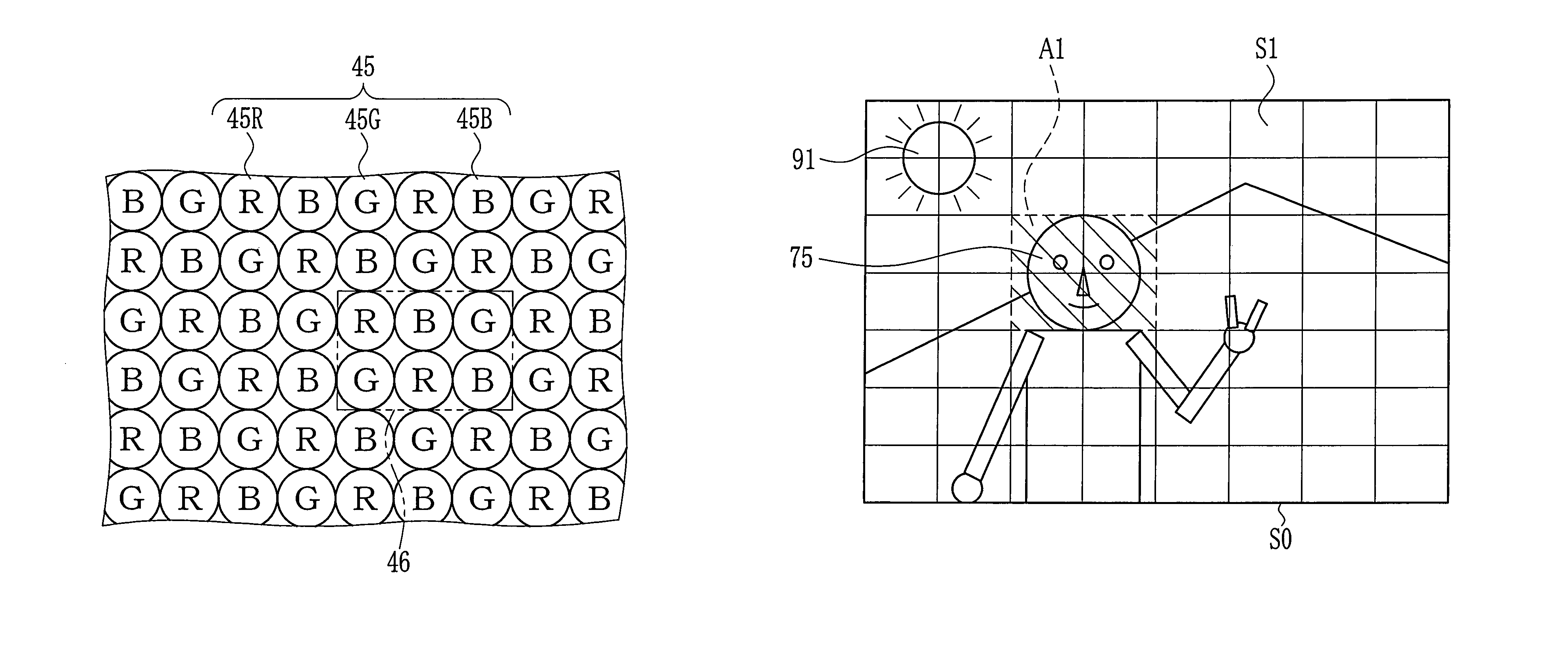 Image capturing apparatus with flash device having an LED array