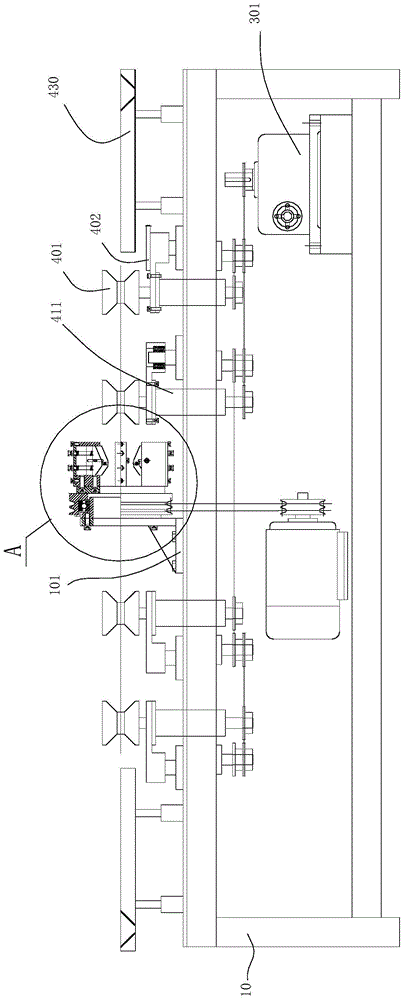 A bamboo degreening machine