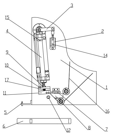 Label picking and sticking device