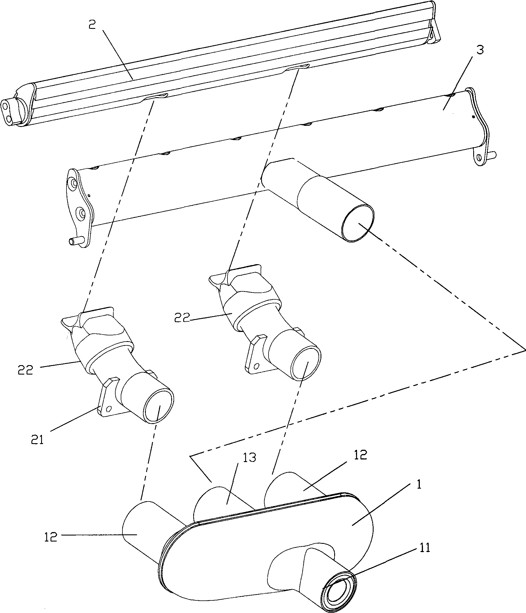 Air drafting device for compact spinning
