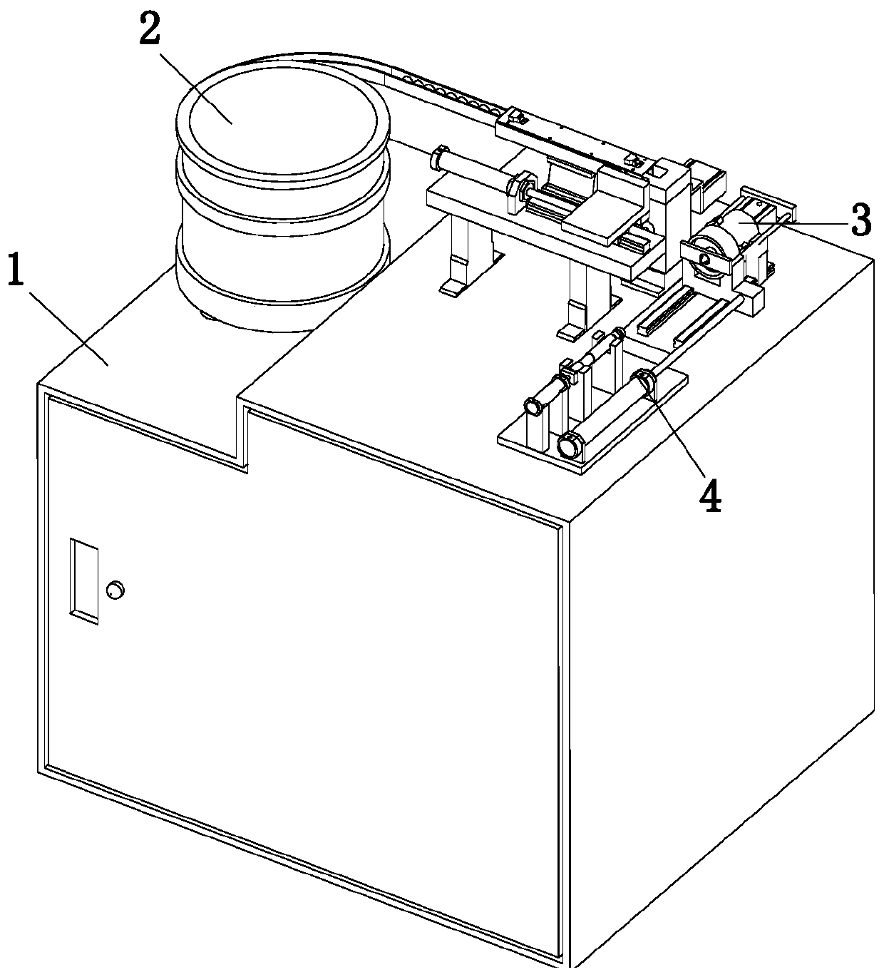 An assembly machine for the seal ring of the inner shaft of the dresser on the numerical control machine tool