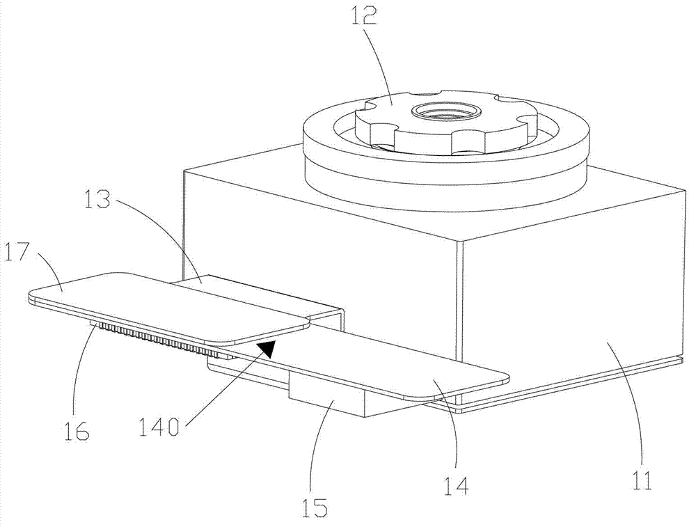 Camera shooting component and electronic equipment provided with same