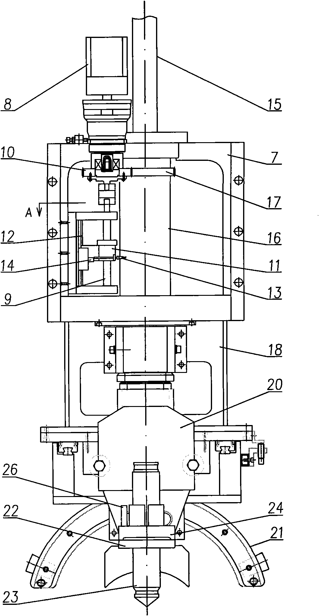 Numerical control plasma six-shaft five-linkage groove cutting machine