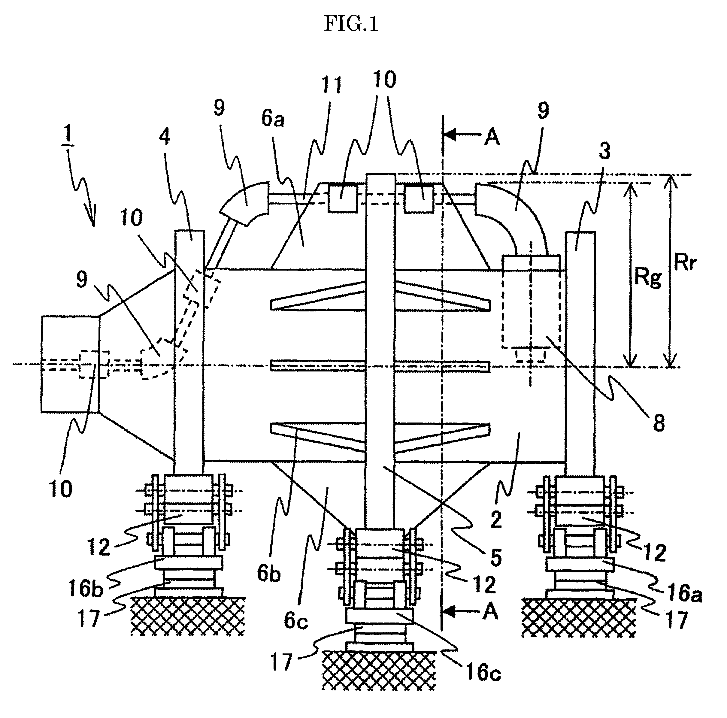 Rotating irradiation therapy apparatus