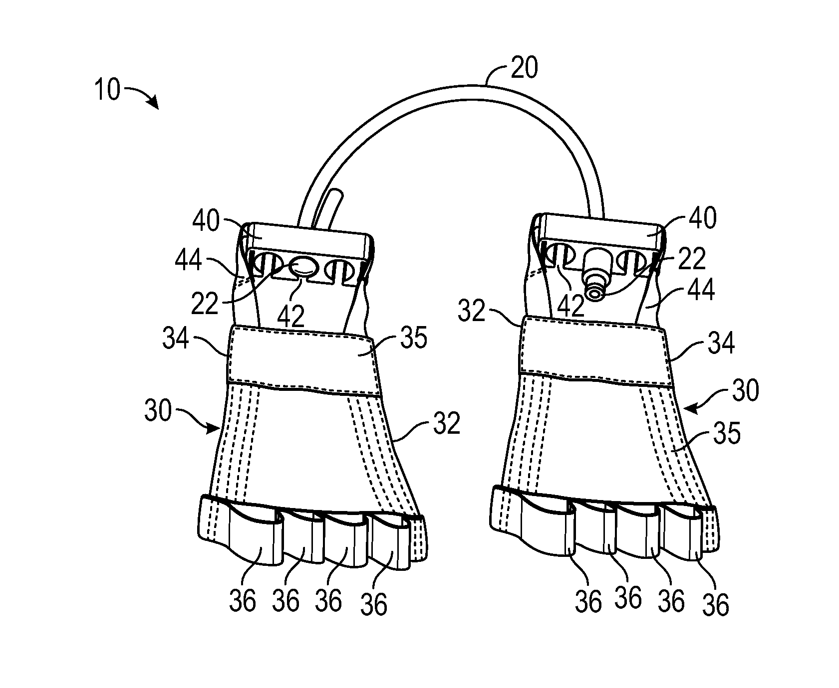 Resistance band having hand adapters and handles