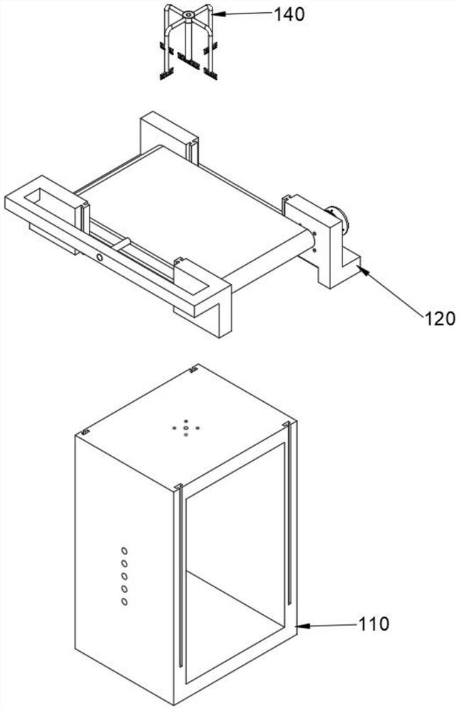 Computer hardware detection platform based on variable area of air bag