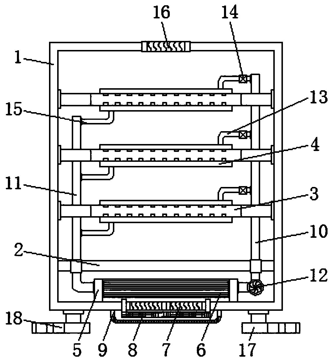 Rapid radiating electrical cabinet used for electrical engineering