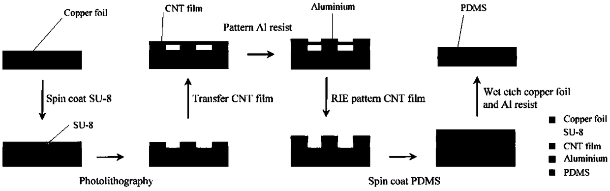 Application of flexible transparent carbon nano tube neural electrode array in neural photoelectric interface
