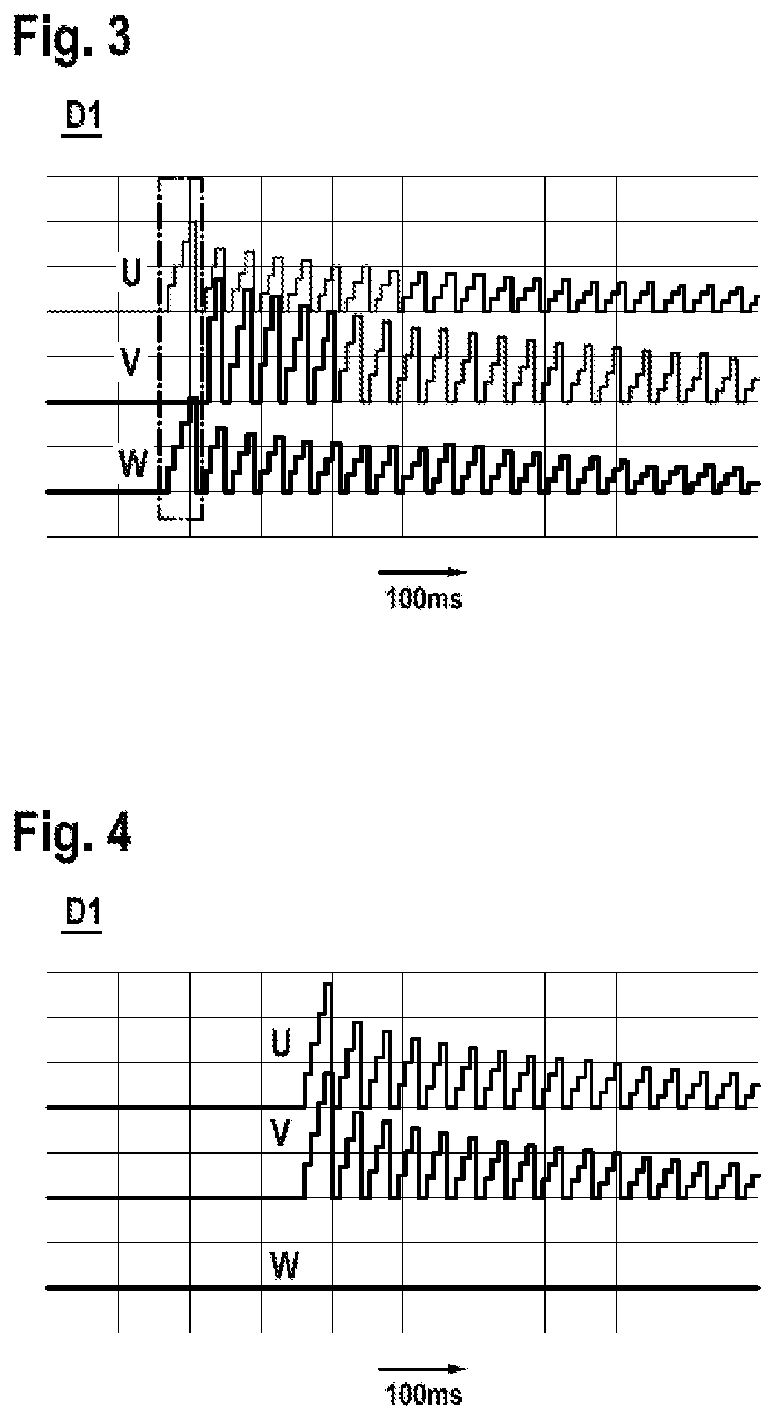 Determination of an interrupted motor phase of an electric motor