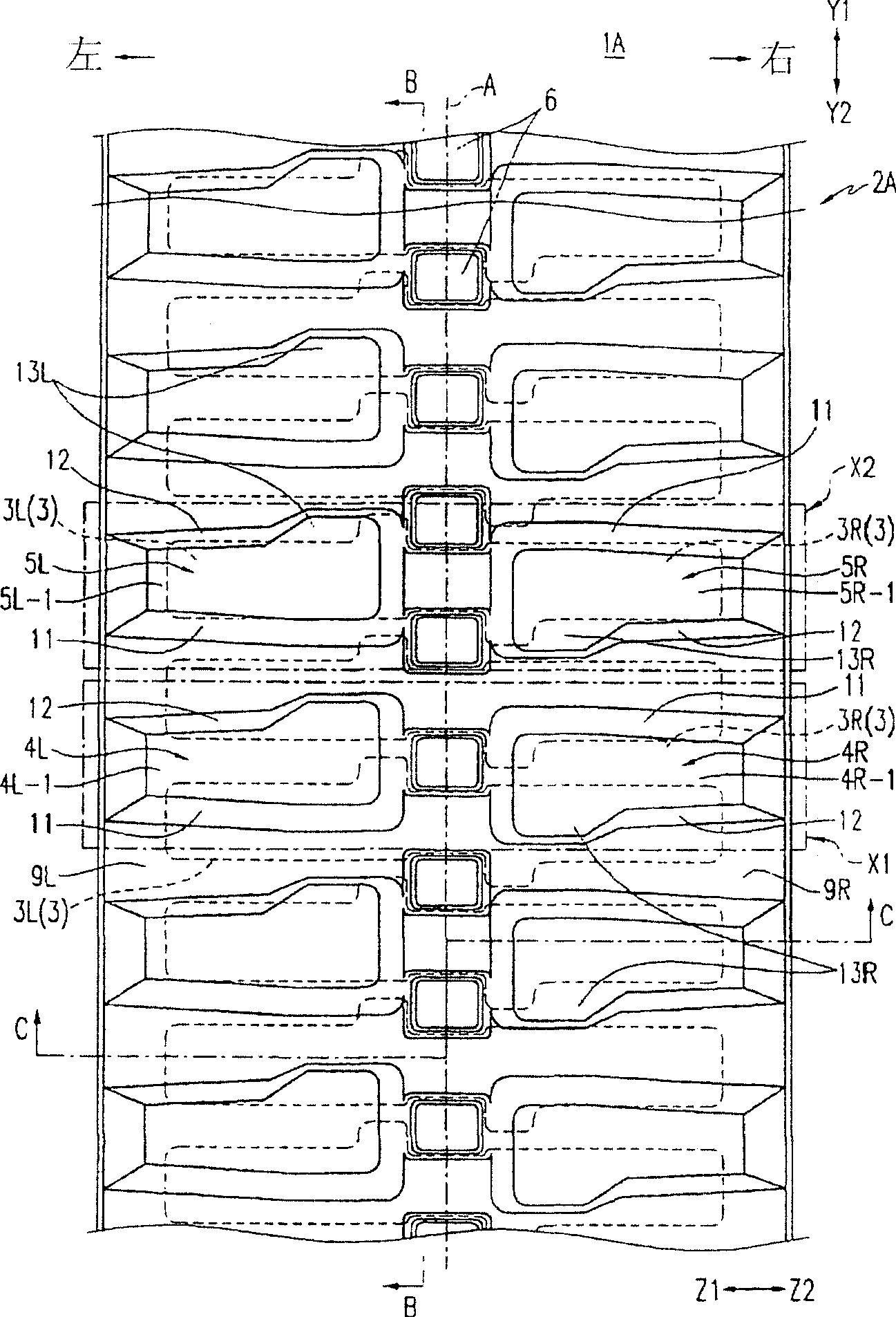 An elastic pedrail