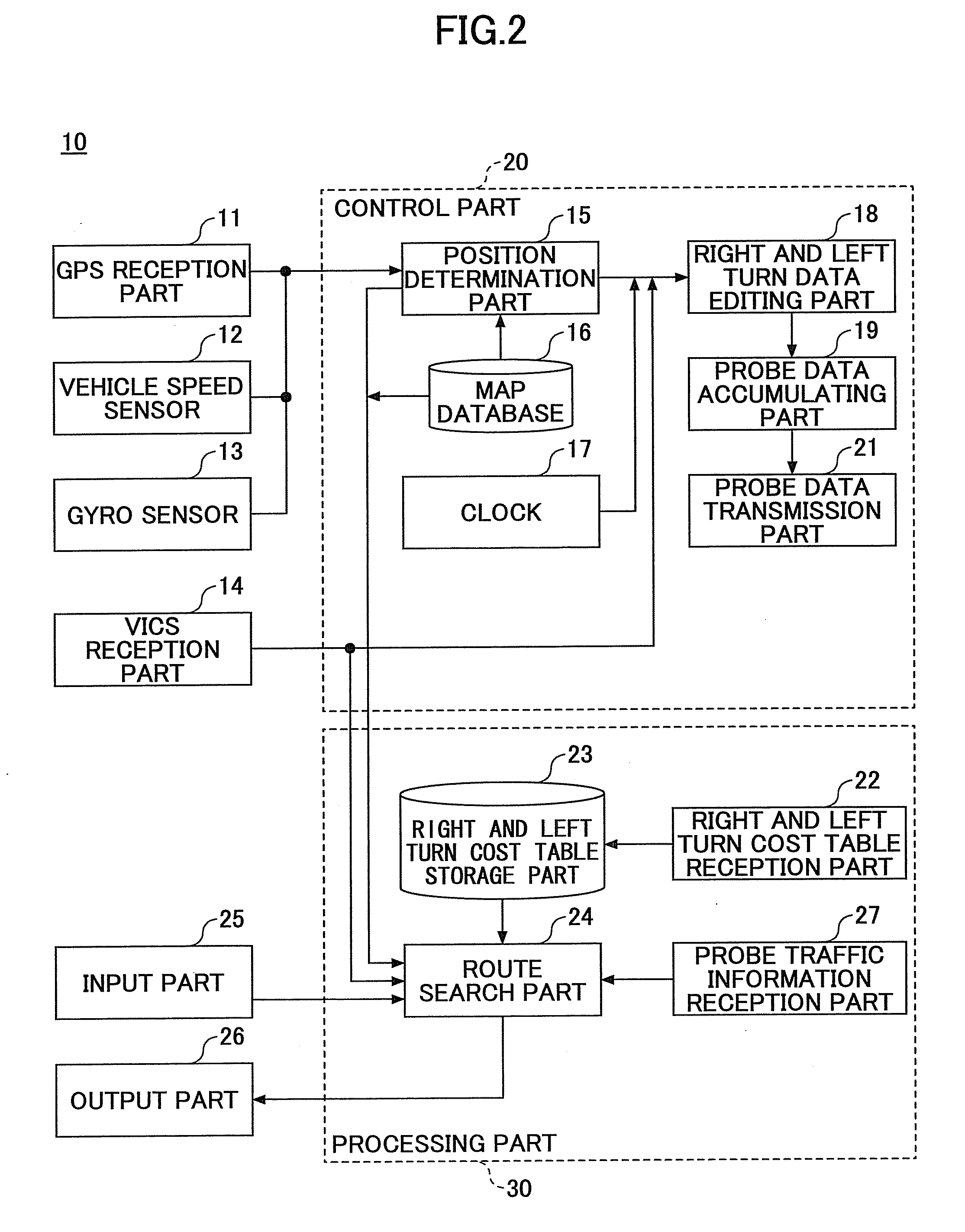 Travel time calculation server, a travel time calculating apparatus used for a vehicle and a travel time calculation system
