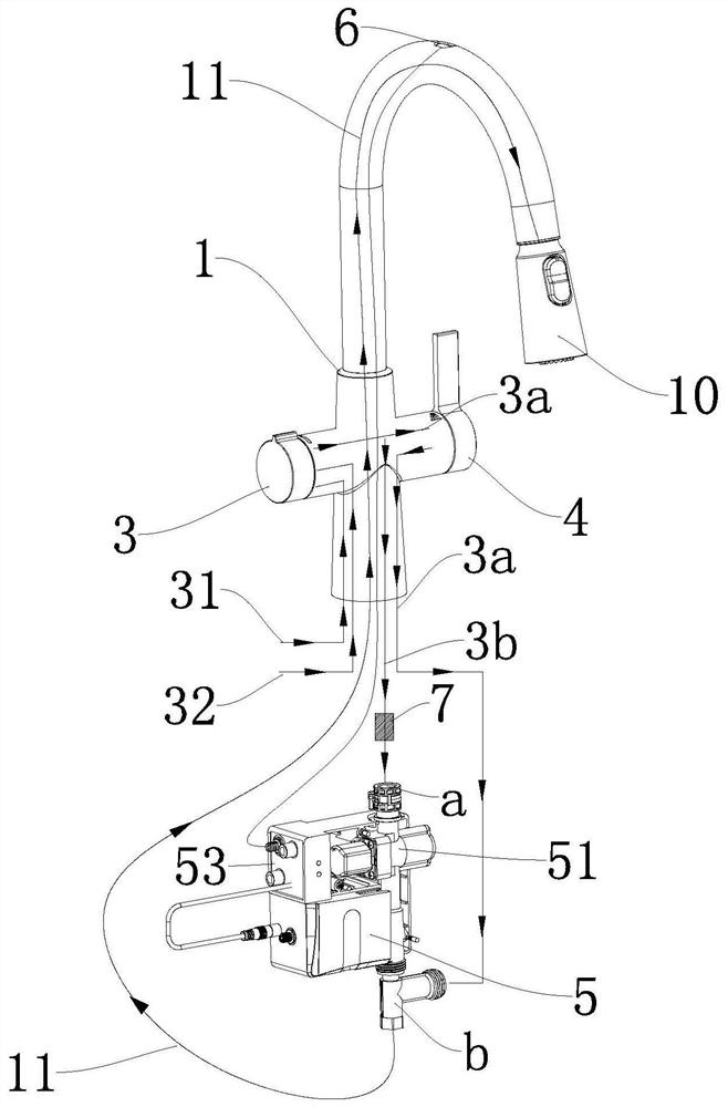 Double handle parallel-connection water outlet device