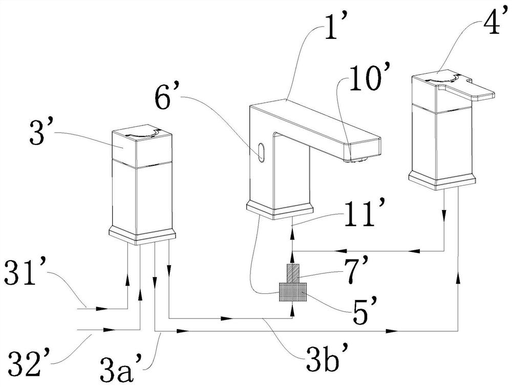 Double handle parallel-connection water outlet device