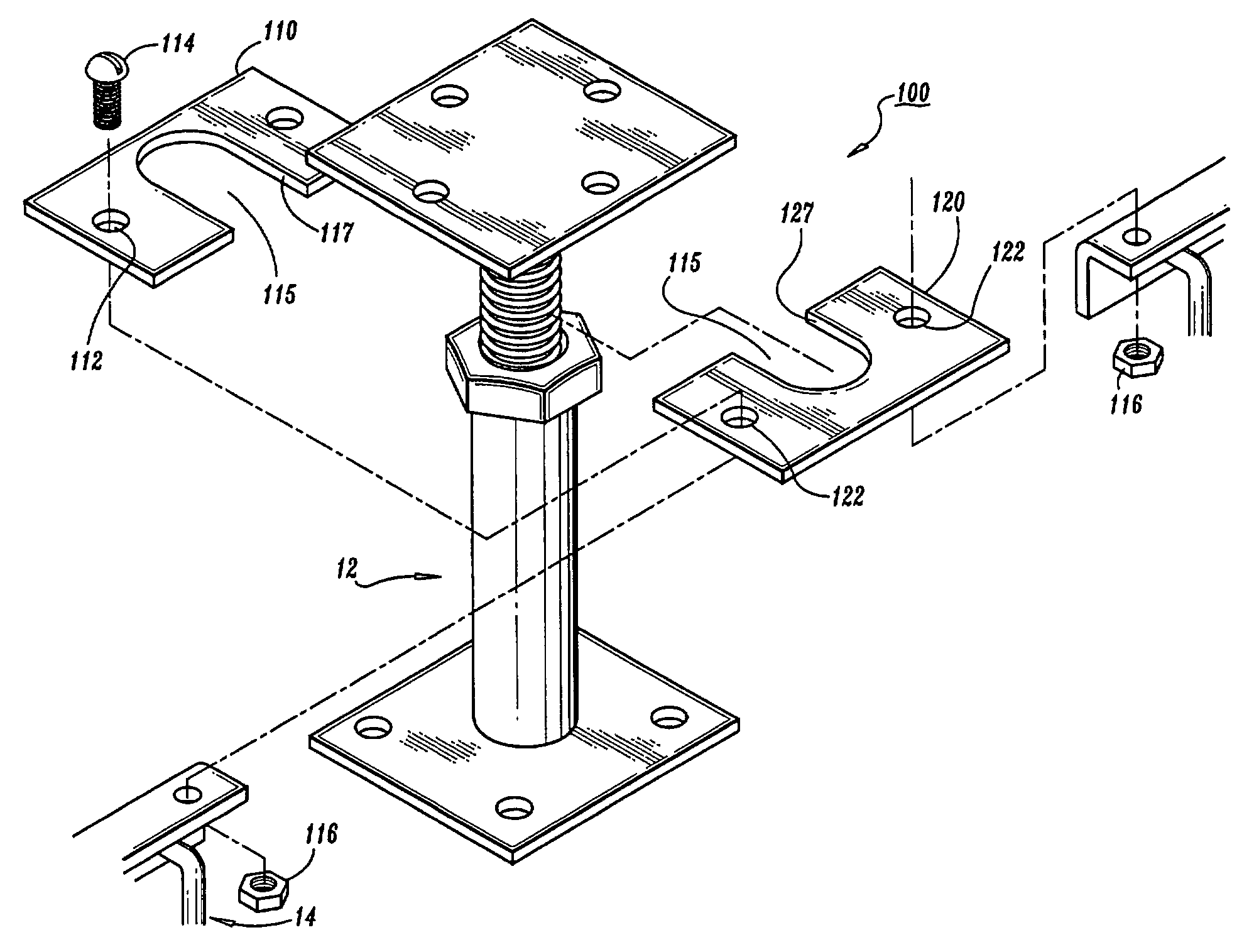 Cable support apparatus for a raised floor system