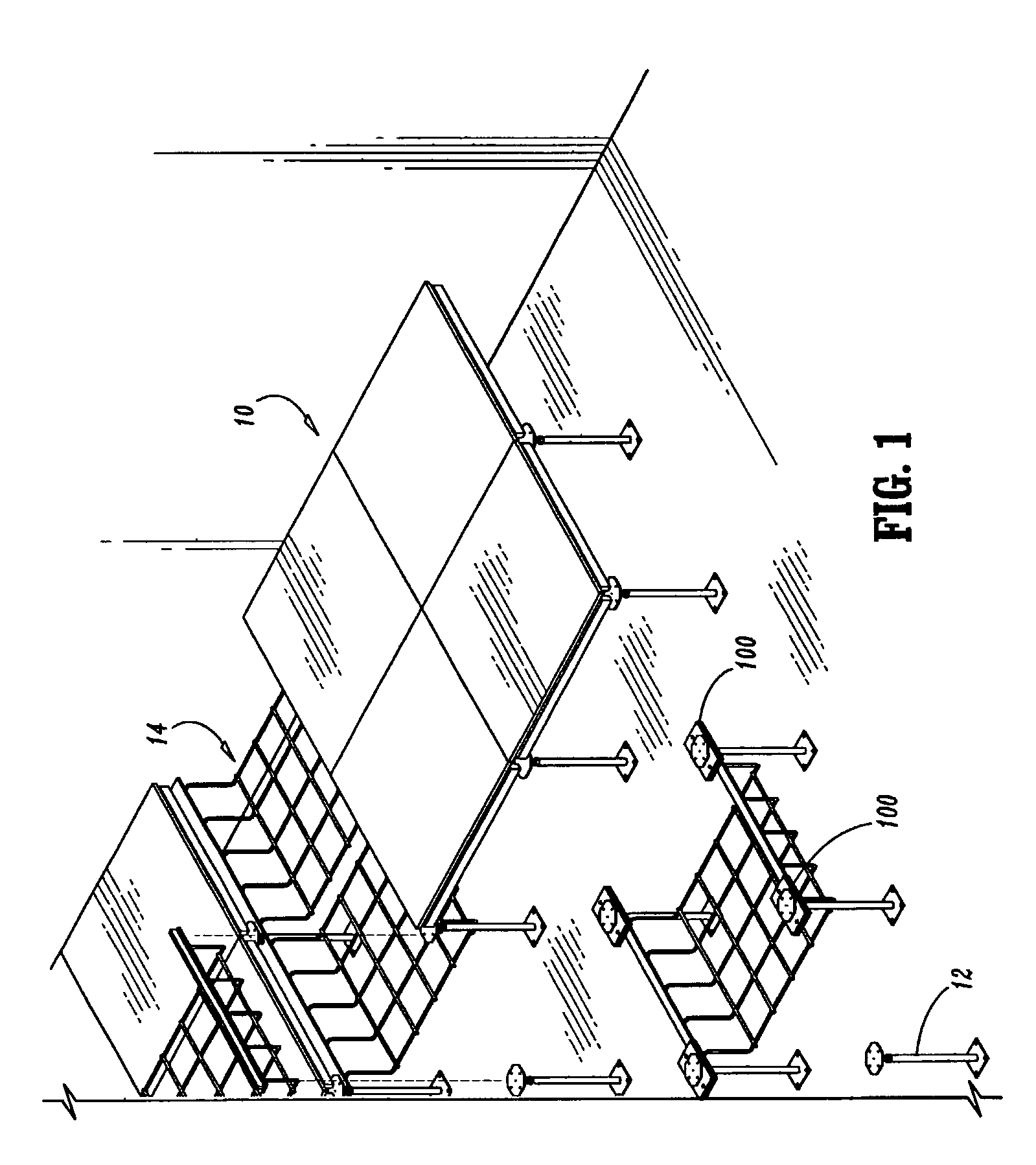 Cable support apparatus for a raised floor system